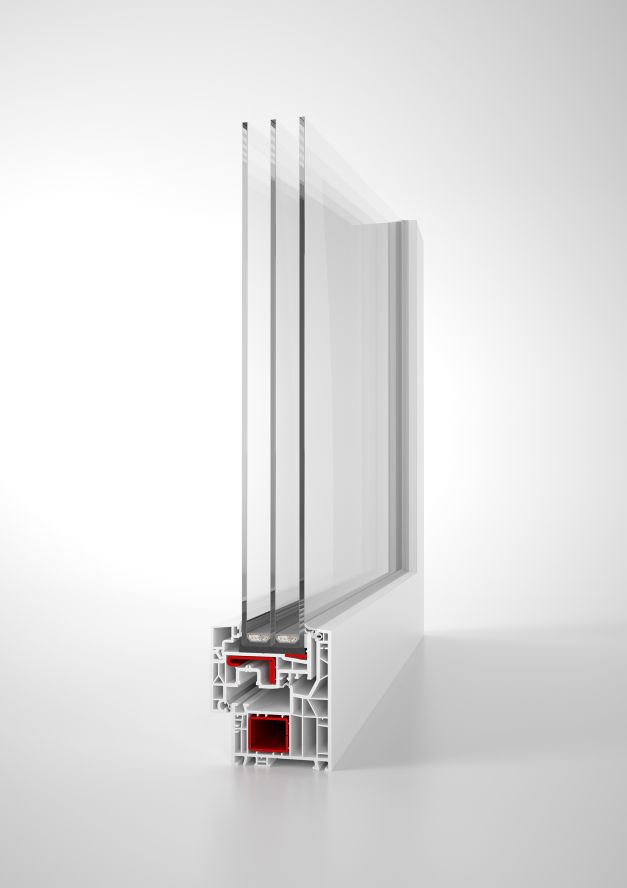 Aluplast Energeto NEO View: przekrój systemu