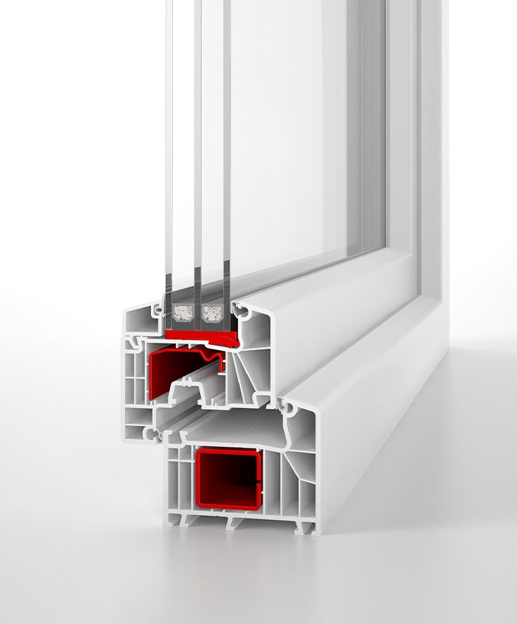 Aluplast Ideal 7000: przekrój systemu