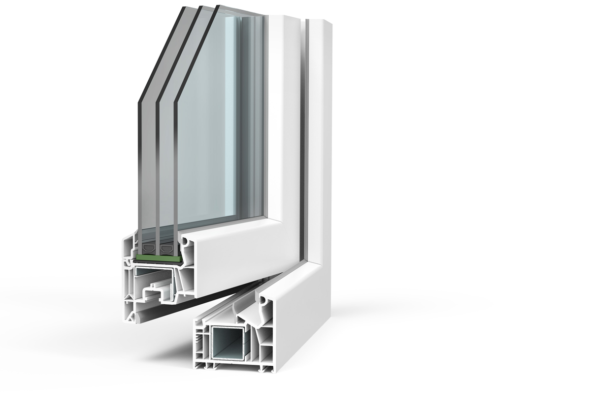 Veka Softline 76 MD: przekrój systemu